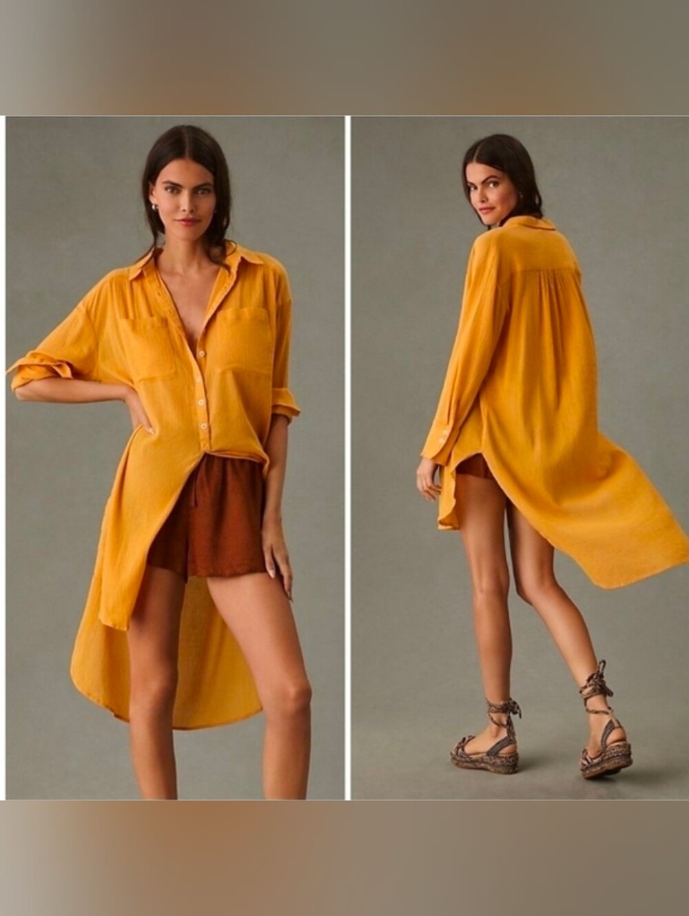 Anthropologie Duster Tunic Shirt